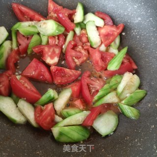 丝瓜番茄炒乌鸡蛋步骤14