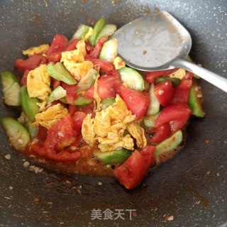 丝瓜番茄炒乌鸡蛋步骤17