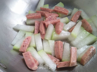 烤肠烧冬瓜步骤4