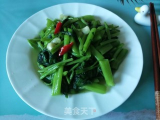 空心菜这样处理，炒出来碧绿嫩滑不发黑步骤5