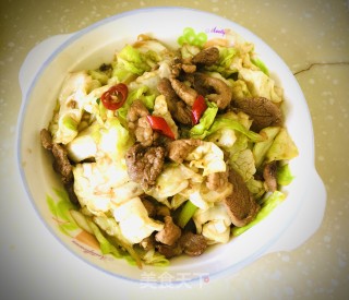 甘蓝炒肉片步骤10