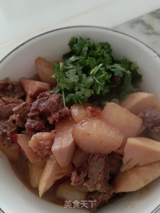 鲜笋烧牛肉步骤6