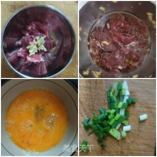 牛肉片炒蛋步骤1