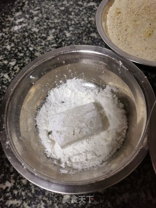 一口酥脆皮豆腐步骤6