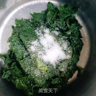 椒香薯叶鹅蛋饼步骤9