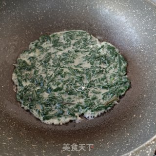 椒香薯叶鹅蛋饼步骤14