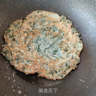 椒香薯叶鹅蛋饼步骤15