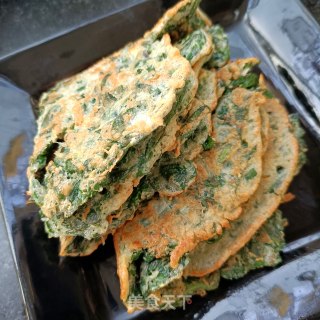 椒香薯叶鹅蛋饼步骤18