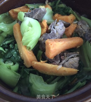 烧骨芥菜煲步骤11