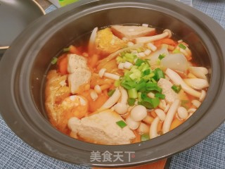 虾仁海鲜菇菜煲步骤9