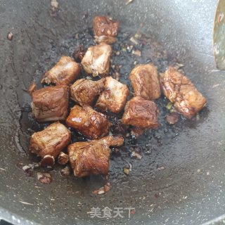 豆角炖排骨步骤8