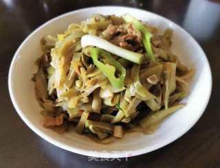 猪油渣炒扁豆步骤9