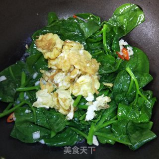 木耳菜炒鸡蛋 步骤7