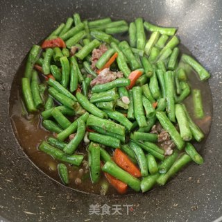 肉末焖豇豆角步骤11