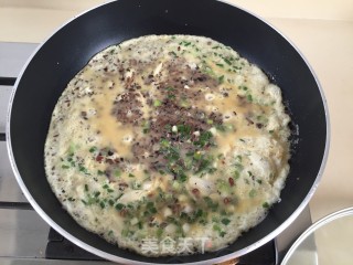 松茸煎蛋步骤8