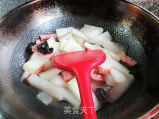 黑木耳烤火腿煮冬瓜步骤9