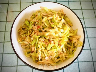 剁辣椒炒甘蓝步骤9