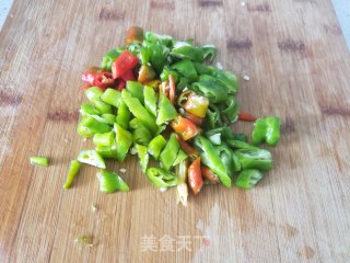 青椒炒豇豆步骤2