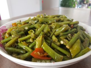 青椒炒豇豆步骤5