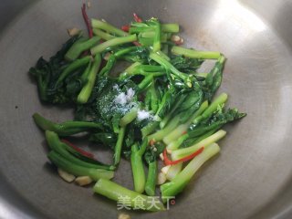 清炒芥兰步骤8