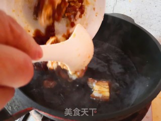 红烧肉炖干豆角步骤5