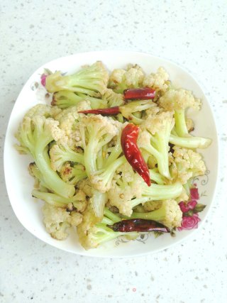 炝炒菜花步骤5