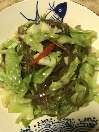 包菜炒红薯粉丝步骤10