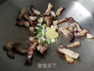 五花肉烧茄子干步骤10
