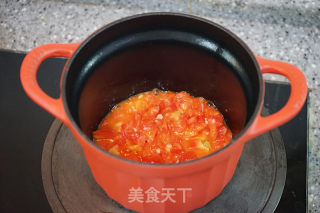 番茄酸汤虾滑步骤6