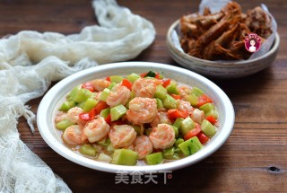 黄瓜炒虾仁&炸虾头步骤14