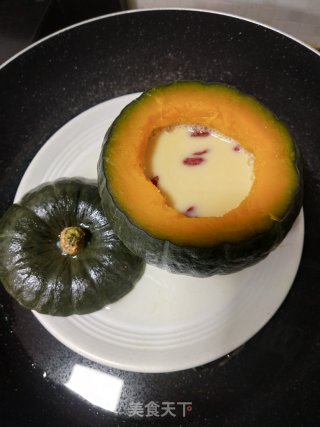 小南瓜蒸牛奶鸡蛋步骤5