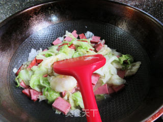 烤火腿炒包心菜步骤9