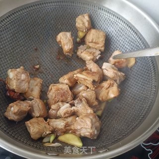 茭白冻豆腐烧排骨步骤12