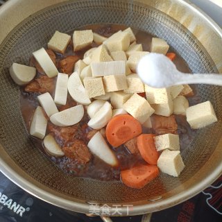 茭白冻豆腐烧排骨步骤17