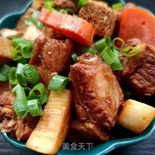 茭白冻豆腐烧排骨步骤21