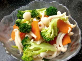 白玉菇炒西兰花步骤19