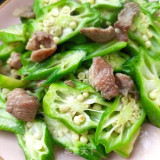 精肉炒秋葵步骤14