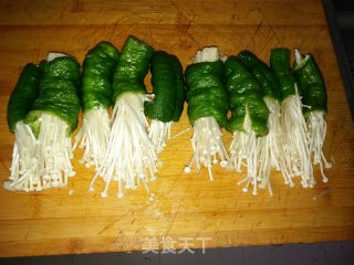 消脂好吃：青椒金针菇步骤9