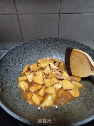 五花肉烧凤尾笋块步骤8