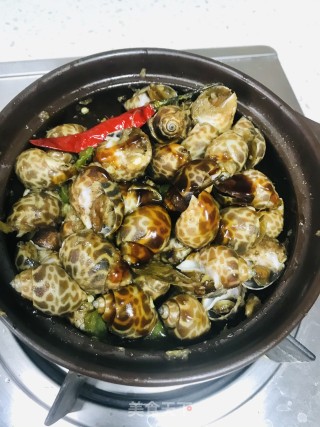 砂锅焖花螺步骤8