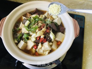 砂锅鸭血炖豆腐步骤5