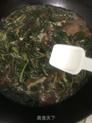 皮蛋煮苋菜步骤10