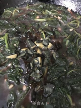 皮蛋煮苋菜步骤9