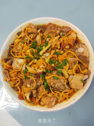虫草花蒸排骨鸡步骤6