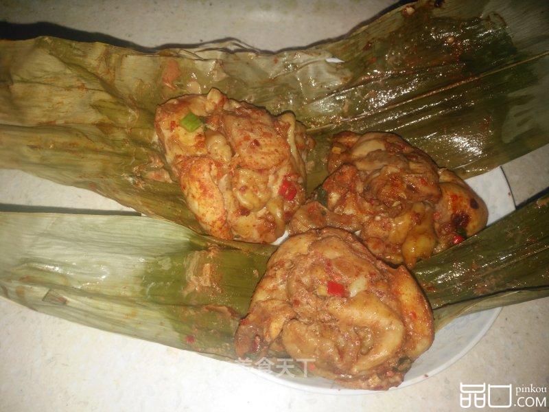 粽叶包鸡