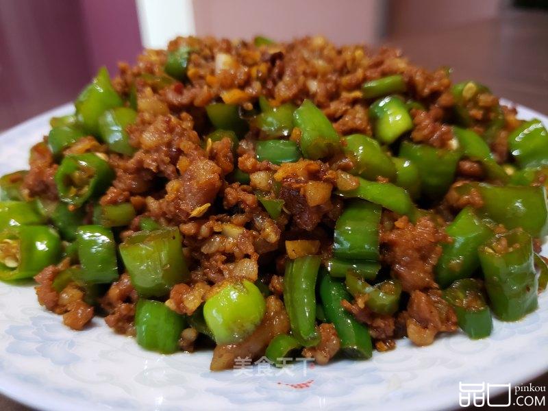 线椒炒肉末