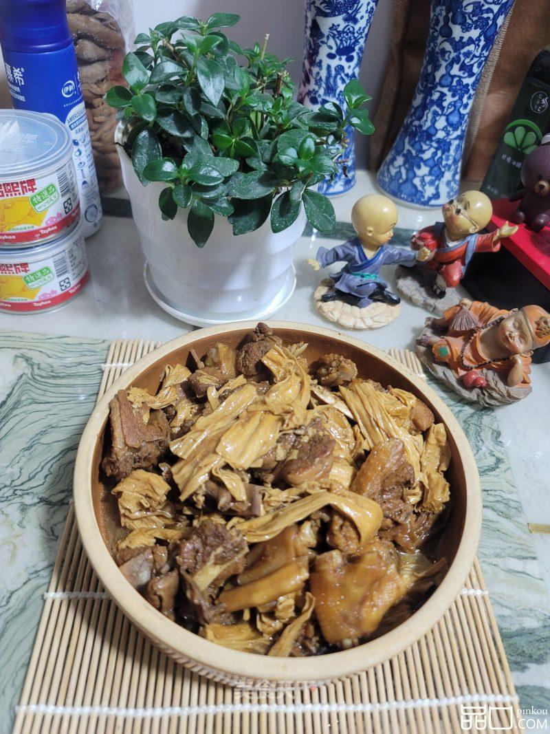 腐竹烧鸭子