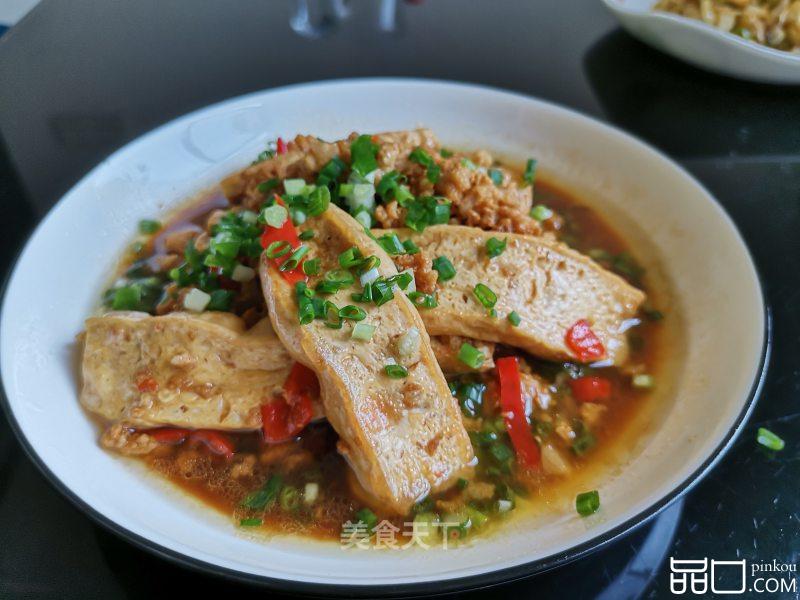 肉末香煎豆腐