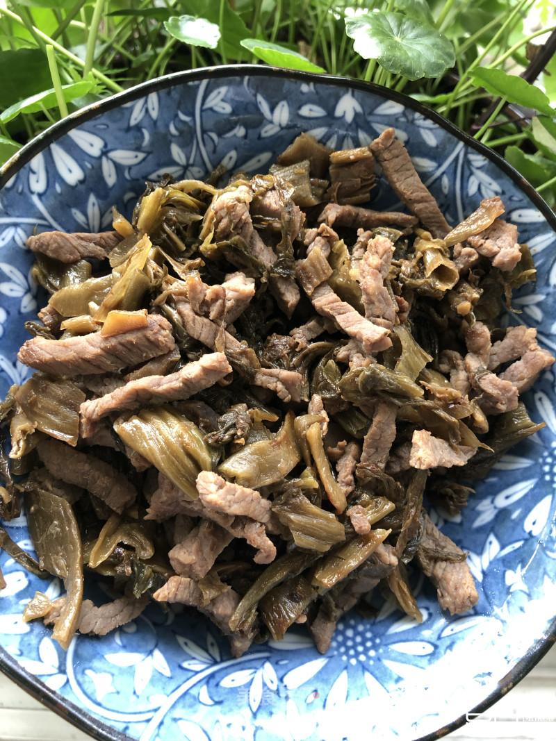 咸菜炒牛肉丝