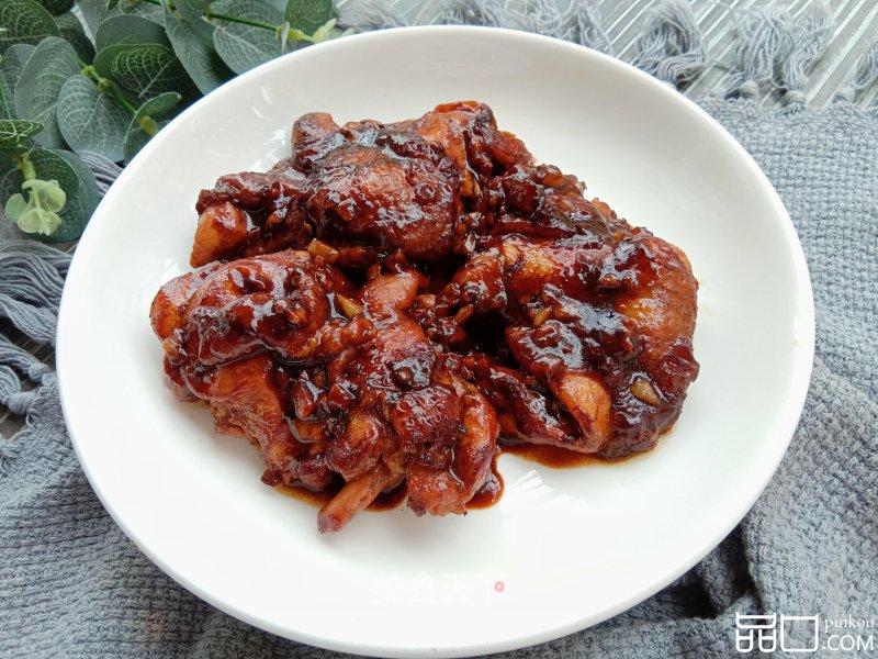 蒜香叉烧鸡腿排